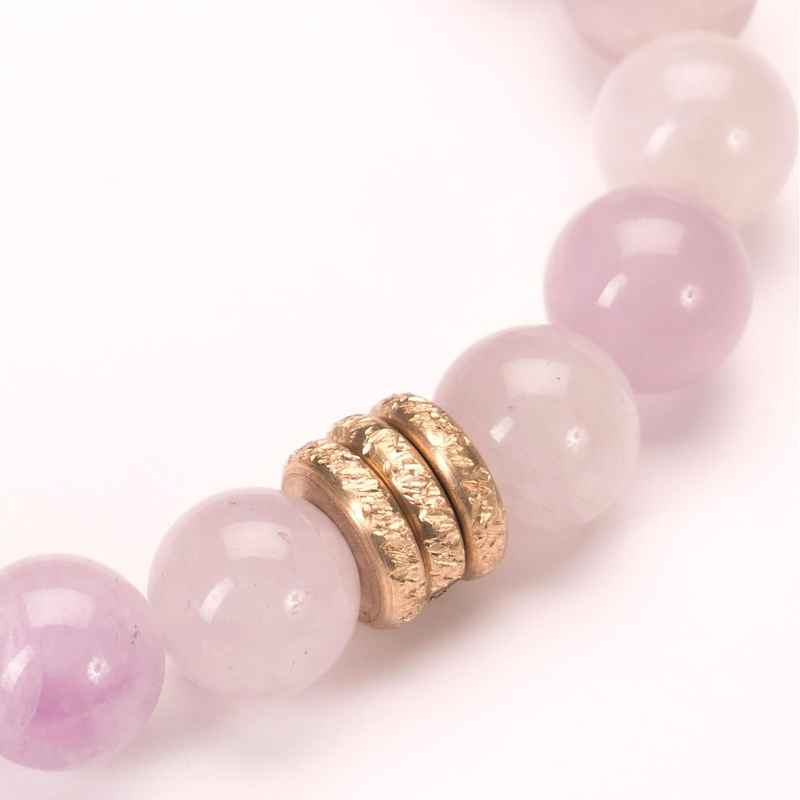 Semi-Precious Birthstone Bracelet with Rings (february)